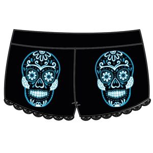 Too Fast Sugar Skull Lace Shorts